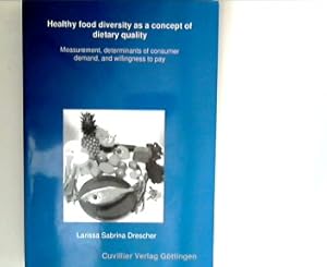 Bild des Verkufers fr Healthy food diversity as a concept of dietary quality : Measurement, determinants of consumer demand, and willingness to pay. zum Verkauf von ANTIQUARIAT FRDEBUCH Inh.Michael Simon