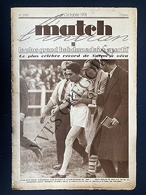 MATCH L'INTRAN-N°265-6 OCTOBRE 1931