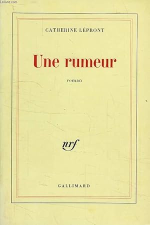 Image du vendeur pour UNE RUMEUR mis en vente par Le-Livre