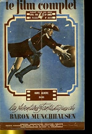 Seller image for LE FILM COMPLET N 2614 - 23E ANNEE - LES AVENTURES FATASTIQUES DU BARON MUNCHHAUSEN for sale by Le-Livre