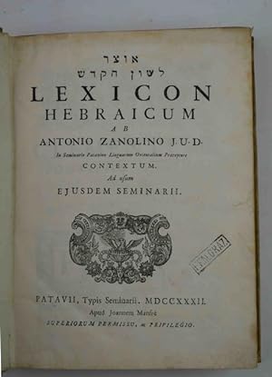 Lexicon hebraicum