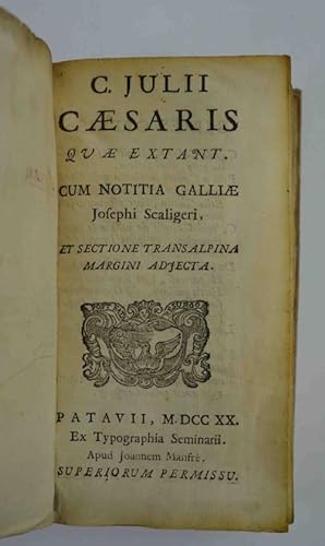 Immagine del venditore per C. Iulii Caesaris quae extant cum notitia Galliae Iosephi Scaligeri. venduto da Studio Bibliografico Benacense