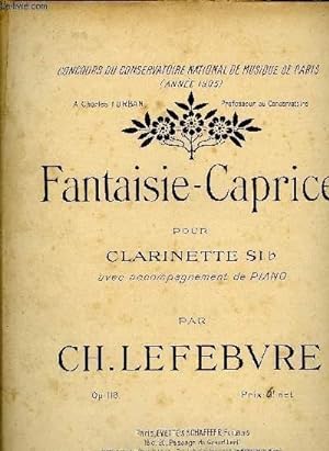 Image du vendeur pour FANTAISE-CAPRICE POUR CLARINETTE mis en vente par Le-Livre