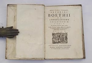 Bild des Verkufers fr De consolatione philosophiae libri V. zum Verkauf von Studio Bibliografico Benacense