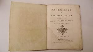 Seller image for Panegirici e discorsi sacri& Prima edizione Veneta. for sale by Studio Bibliografico Benacense