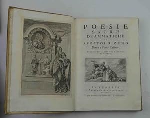 Bild des Verkufers fr Poesie sacre drammatiche& cantate della Imperial Cappella di Vienna. zum Verkauf von Studio Bibliografico Benacense