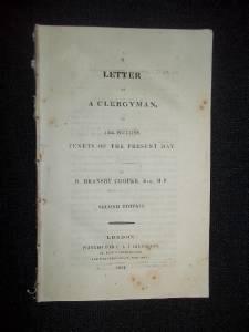 a letter to a clergyman on the peculiar tenets of the present day