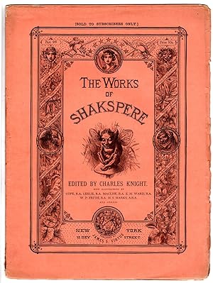 Image du vendeur pour The Works of Shakspere (sic) Edited by Charles Knight. King Henry VIII Act I through Act III. Othello Relating His Adventures Engraving. James S. Virtue edition. mis en vente par Singularity Rare & Fine