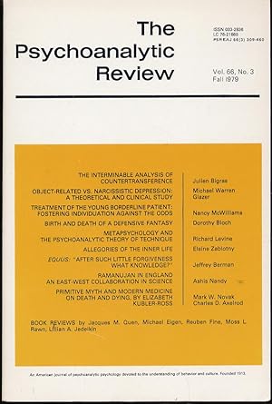 Seller image for The Psychoanalytic Review, Vol. 66, No. 3 Fall 1979 for sale by Between the Covers-Rare Books, Inc. ABAA