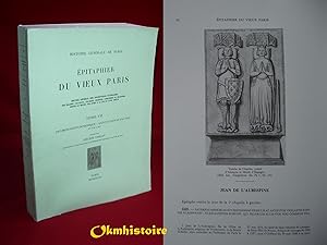 EPITAPHIER DU VIEUX PARIS , Recueil général des inscriptions funéraires des églises, couvents, co...