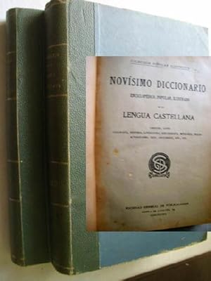 NOVÍSIMO DICCIONARIO ENCICLOPÉDICO POPULAR ILUSTRADO DE LA LENGUA CASTELLANA (2 volúmenes, completo)