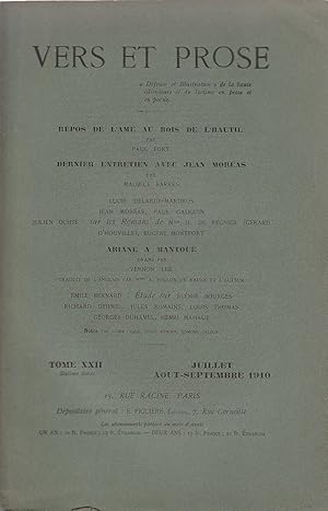 Vers et Prose. Tome XXII. Août-Septembre 1910