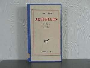Image du vendeur pour Actuelles: chroniques 1944-1948 mis en vente par Bidonlivre