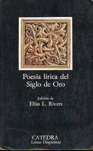 Imagen del vendedor de POESA LRICA DEL SIGLO DE ORO. Edicin de. 11 ed. a la venta por angeles sancha libros