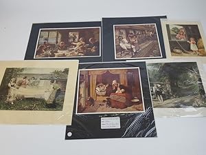 Collection of 6 Victorian Colour Prints Relating to Farm Life