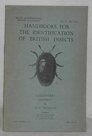 Handbook for the Identification of British Insects: Coleoptera Phalacridae