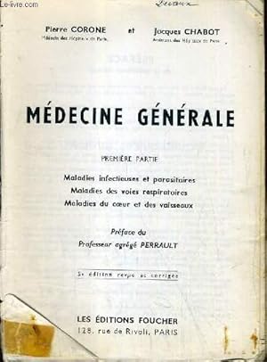 Immagine del venditore per MEDECINE GENERALE N6/ COLLECTION LES PROFESSIONS MEDICALES ET SOCIALES. venduto da Le-Livre