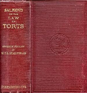 Bild des Verkufers fr THE LAW OF TORTS: A TREATISE ON THE ENGLISH LAW OF LIABILITY FOR CIVIL INJURIES zum Verkauf von Le-Livre