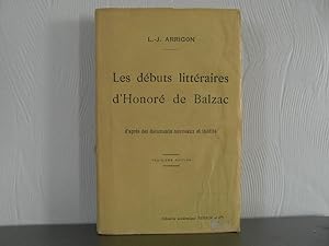 Image du vendeur pour Les debuts littraires d'Honor de Balzac mis en vente par Bidonlivre