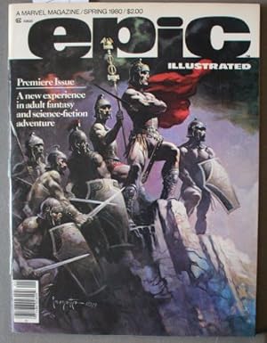 Bild des Verkufers fr EPIC ILLUSTRATED #1(Spring 1980) FRAZETTA cover, SILVER SURFER & GALACTUS, WENDY PINI, Arthur Suydam; METAMORPHOSIS ODYSSEY Parts 1-3, Classic CULT series Begins = JIM STARLIN story & art; First appearance of Dreadstar's SWORD; zum Verkauf von Comic World