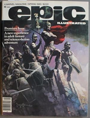 Imagen del vendedor de EPIC ILLUSTRATED #1(Spring 1980) FRAZETTA cover, SILVER SURFER & GALACTUS, WENDY PINI, Arthur Suydam; METAMORPHOSIS ODYSSEY Parts 1-3, Classic CULT series Begins = JIM STARLIN story & art; First appearance of Dreadstar's SWORD; a la venta por Comic World