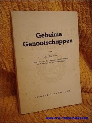 Seller image for Geheime genootschappen. for sale by BOOKSELLER  -  ERIK TONEN  BOOKS