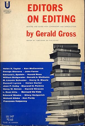 Seller image for Editors on Editing for sale by Between the Covers-Rare Books, Inc. ABAA