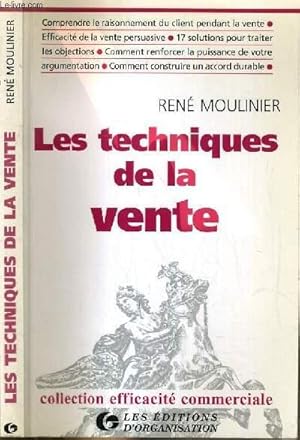 Imagen del vendedor de LES TECHNIQUES DE LA VENTE / COLLECTION EFFICACITE COMMERCIALE. a la venta por Le-Livre