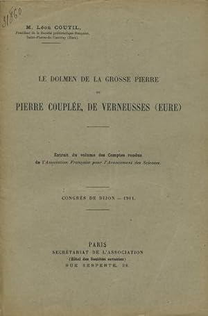 Seller image for Le dolmen de la Grosse Pierre ou Pierre Couple, de Verneusses (Eure) for sale by Kaaterskill Books, ABAA/ILAB