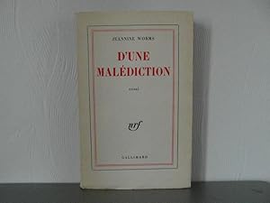 Imagen del vendedor de D'une maldiction a la venta por Bidonlivre