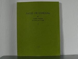 Seller image for Pages de journal XI for sale by Bidonlivre