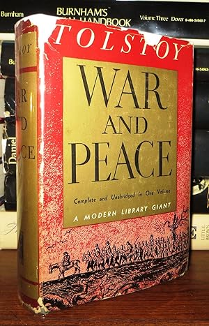 Imagen del vendedor de WAR AND PEACE a la venta por Rare Book Cellar