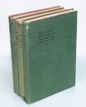 Zeitschrift des Deutschen und Österreichischen Alpenvereins. Jahrgang 1917-1922. Band 48-53. 6 Bde.