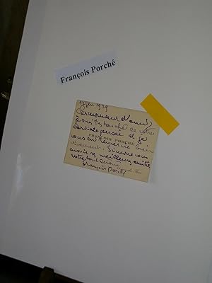 Lettre Manuscrite Sur Une Carte De Visite Adressée à LO DUCA 1929