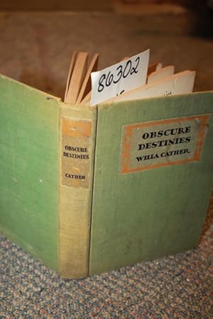 Bild des Verkufers fr Obscure Destinies zum Verkauf von Princeton Antiques Bookshop