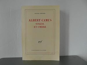 Immagine del venditore per Albert Camus, soleil et ombre venduto da Bidonlivre