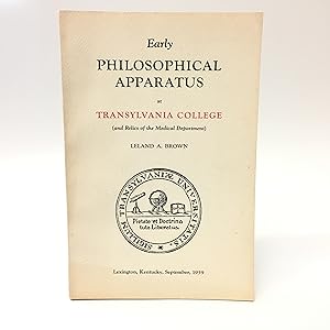 Early Philosophical Apparatus At Transylvania College