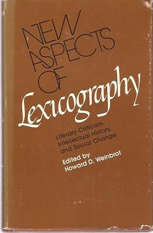 Seller image for New Aspects of Lexicography : Literary Criticism, Intellectual History, and Social Change. for sale by City Basement Books