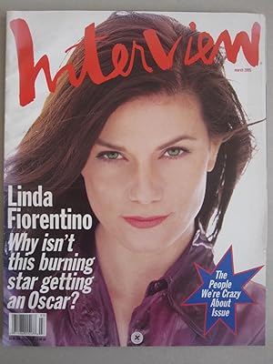 Andy Warhol's Interview Magazine March 1995 (Cover Linda Fiorentino)