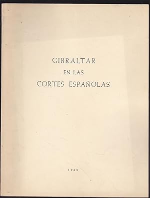 Seller image for GIBRALTAR EN LAS CORTES ESPAOLAS (Discurso del da 20 diciembre 1965 del Ministro de Asuntos Exteriores con referencia al Libro Rojo de Gibraltar) Documento interno Ministerio for sale by CALLE 59  Libros