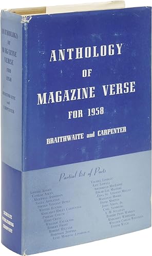 Bild des Verkufers fr Anthology of Magazine Verse for 1958 and Anthology of Poems from the Seventeen Previously Published Braithwaite Anthologies zum Verkauf von Between the Covers-Rare Books, Inc. ABAA