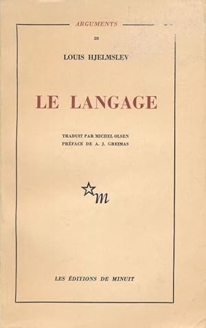 Immagine del venditore per Le langage venduto da LIBRAIRIE GIL-ARTGIL SARL