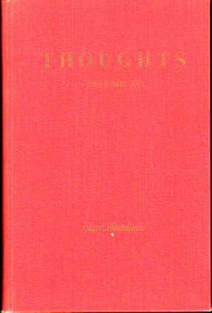 Bild des Verkufers fr Thoughts Volume III zum Verkauf von Kenneth Mallory Bookseller ABAA