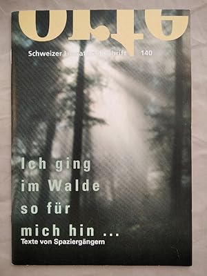 Imagen del vendedor de orte - Schweizer Literaturzeitschrift 140. 28. Jahrgang. Mai/Juni 2005. a la venta por KULTur-Antiquariat