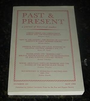 Past & Present - A Journal of Historical Studies - Number 143 - May 1994