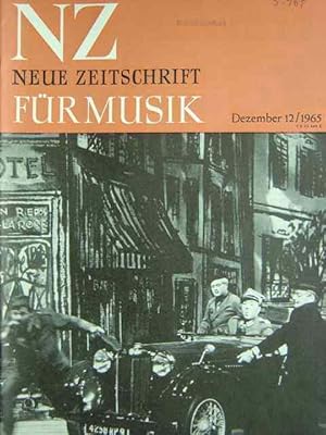 Immagine del venditore per 126. Jahrgang. Heft 5 / 1965. Gegrndet von Robert Schumann (1834). Herausgegeben von Ernst Thomas. Mit vielen Fachbeitrgen und vielen meist dokumentarischen Fotos im Text sowie Notenbeispielen im Text und einer Notenbeilage. venduto da Antiquariat Tarter, Einzelunternehmen,