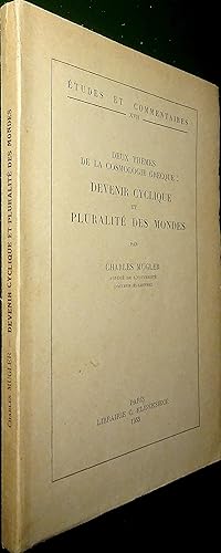 Seller image for Deux thmes de la cosmologie grecque : devenir cyclique et pluralit des mondes for sale by Le Chemin des philosophes