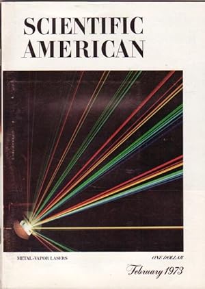 Seller image for Scientific American - February 1973 -The Chinese Language, Fishes with Warm Bodies, The Origins of Nerve-Cell Specificity, Metal-Vapor Lasers, The Crashworthiness of Automobiles, The Microstructure of the Ocean, Rotation in High-Energy Astrophysics, + for sale by Nessa Books