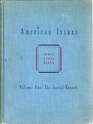 Seller image for American Issues: Volume One: The Social Record for sale by Round Table Books, LLC