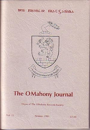 Bild des Verkufers fr The OMahoney Journal - Organ of the OMahoney Records Society - Summer 1981, Vol. 11 zum Verkauf von Monroe Bridge Books, MABA Member